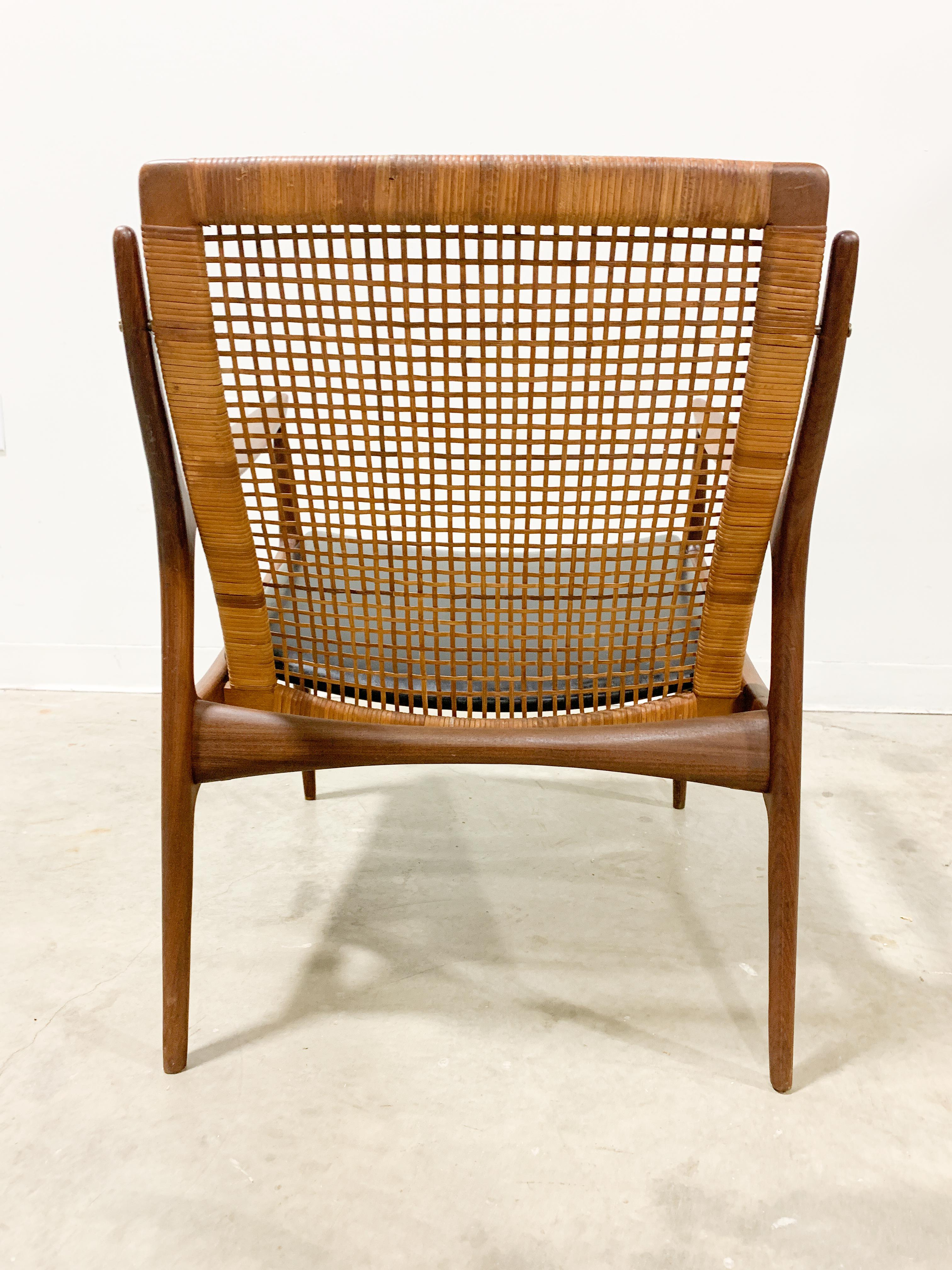 Kofod Larsen Danish Modern Cane Back Chair 4