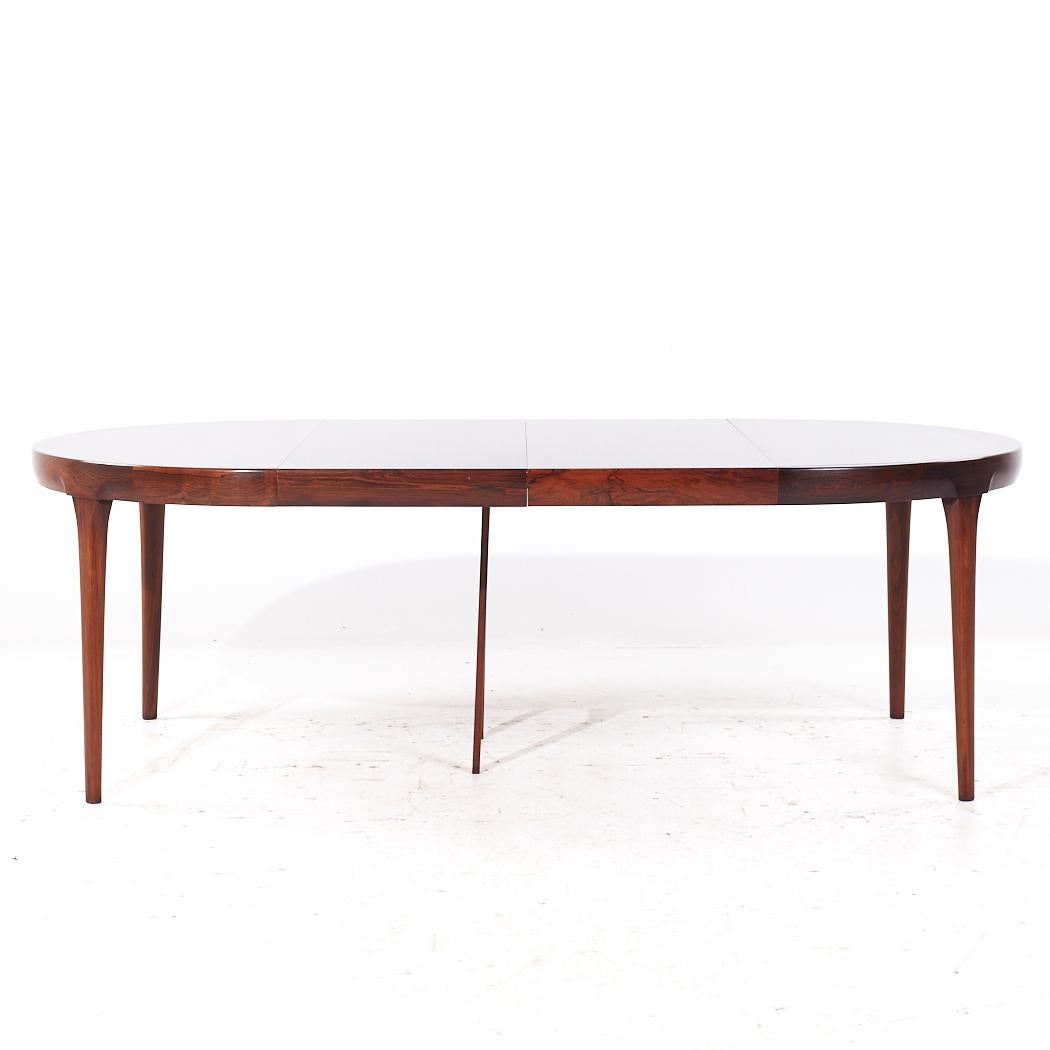 Kofod Larsen for Faarup Mobelfabrik MCM Danish Rosewood Expanding Dining Table 6