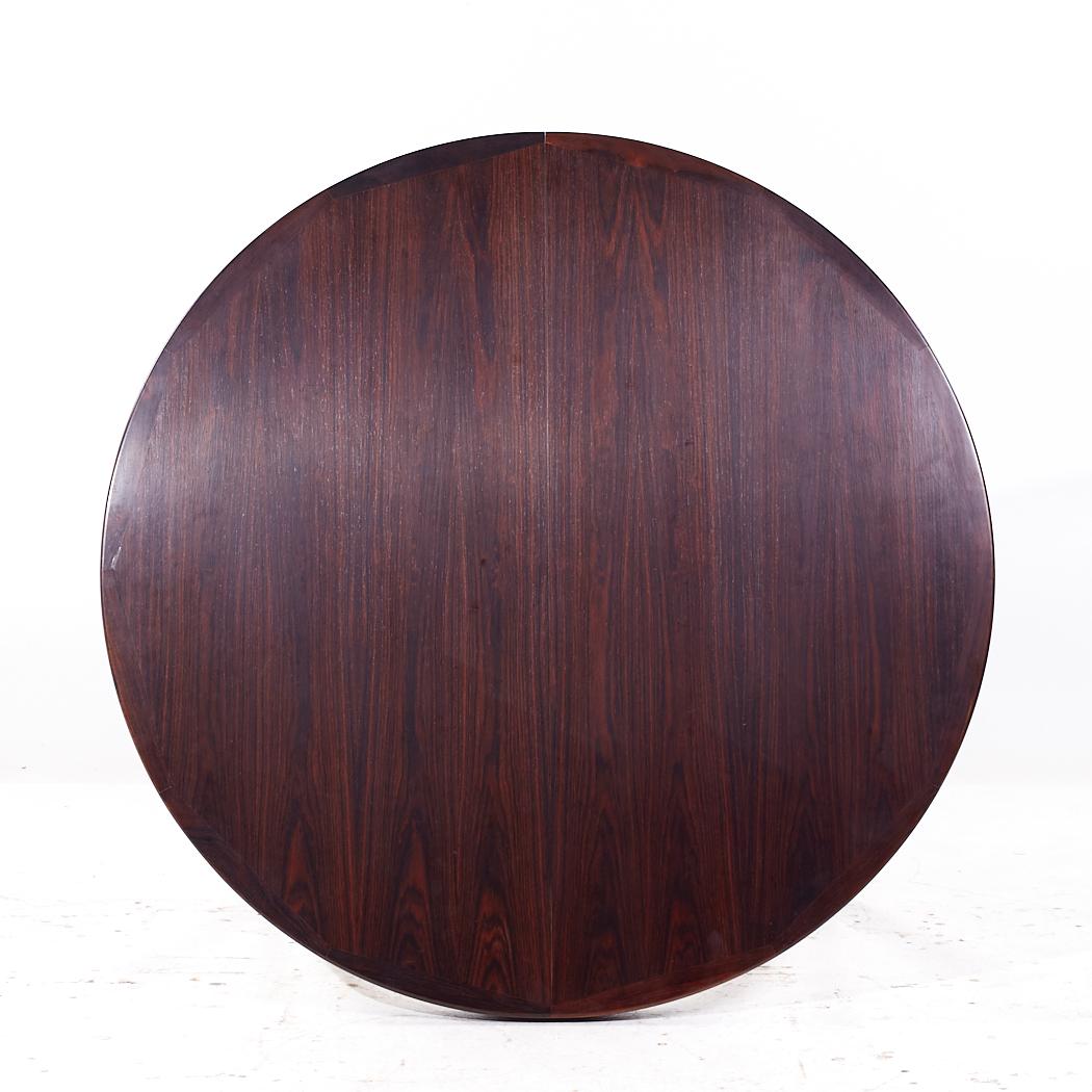 Kofod Larsen for Faarup Mobelfabrik MCM Danish Rosewood Expanding Dining Table 1