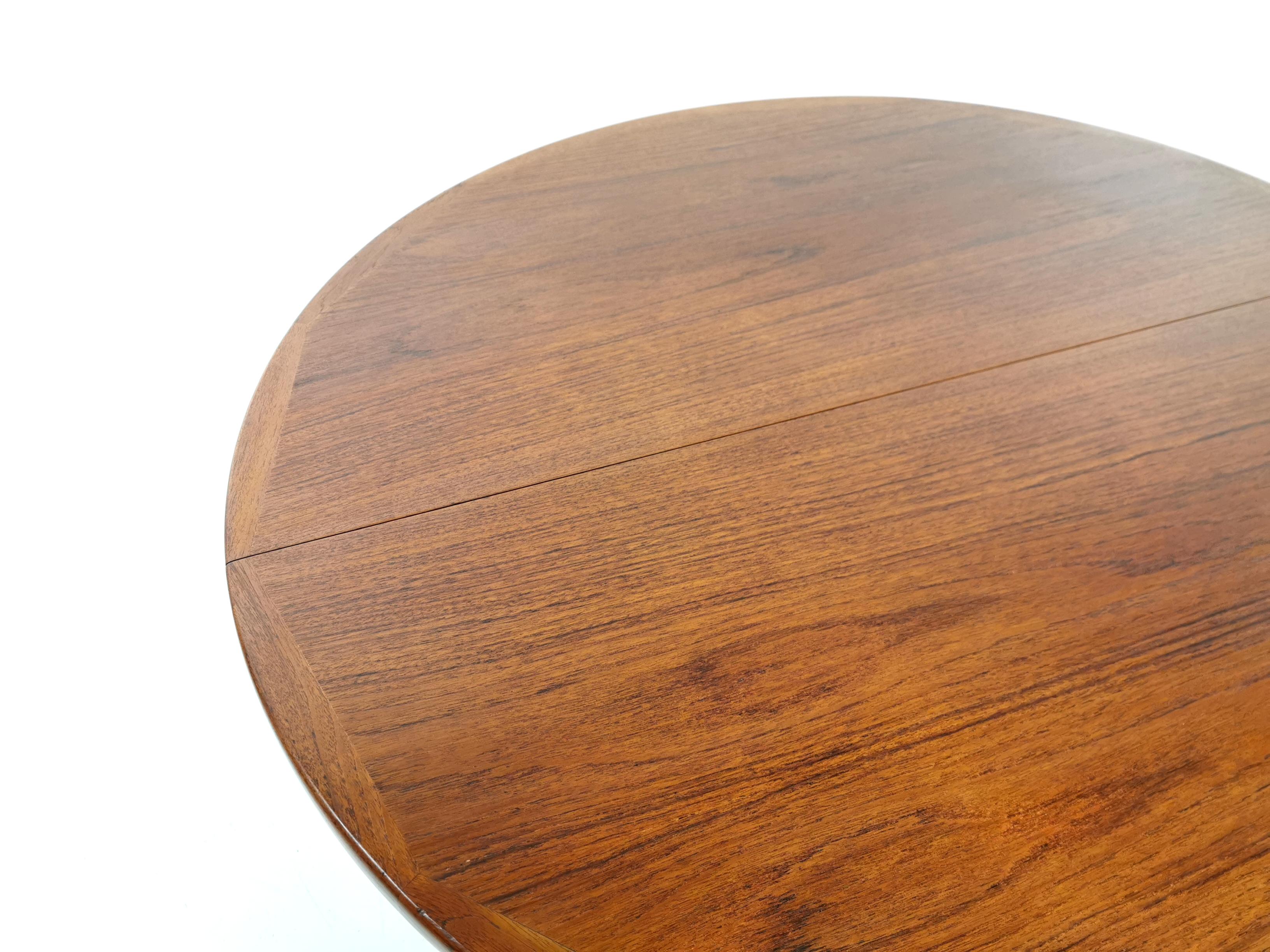 Mid-Century Modern Kofod Larsen For Faarup Teak 1960s Dining Table For Sale
