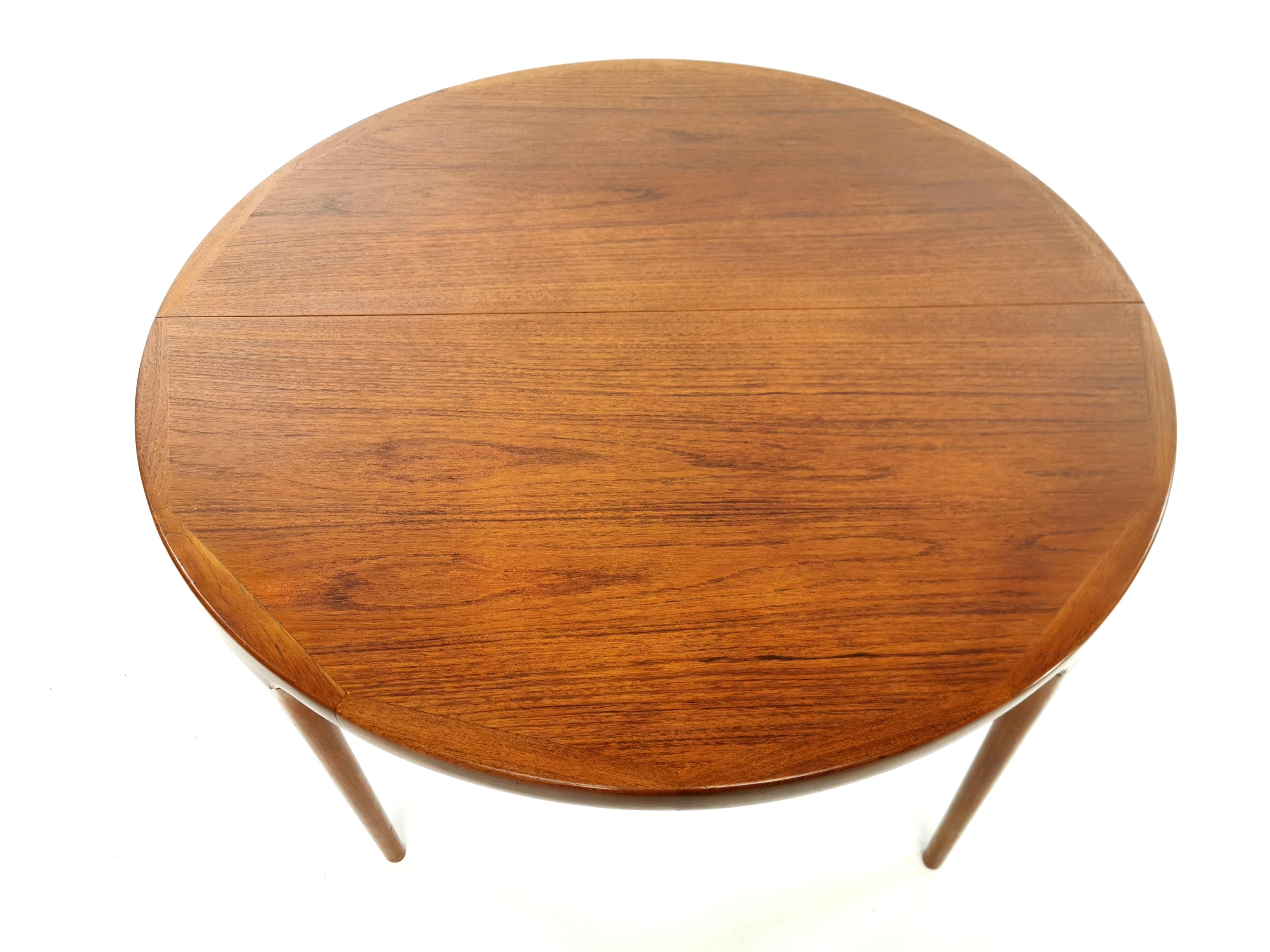 Danish Kofod Larsen For Faarup Teak 1960s Dining Table For Sale