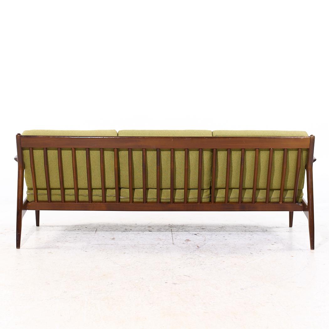Late 20th Century Kofod Larsen for Selig Mid Century Danish Walnut Sofa For Sale
