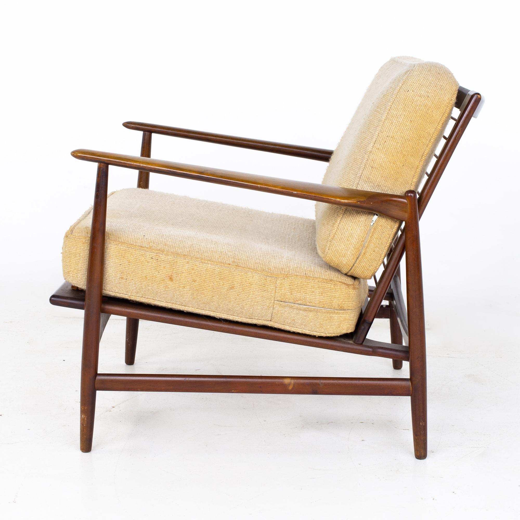 Kofod Larsen for Selig Mid Century Lounge Chairs, a Pair 5