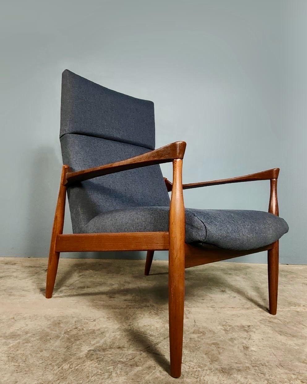 Mid-20th Century Kofod Larsen G Plan Danish Range Afromosia 6249 Lounge Chair 6244 Sofa Bed Retro For Sale