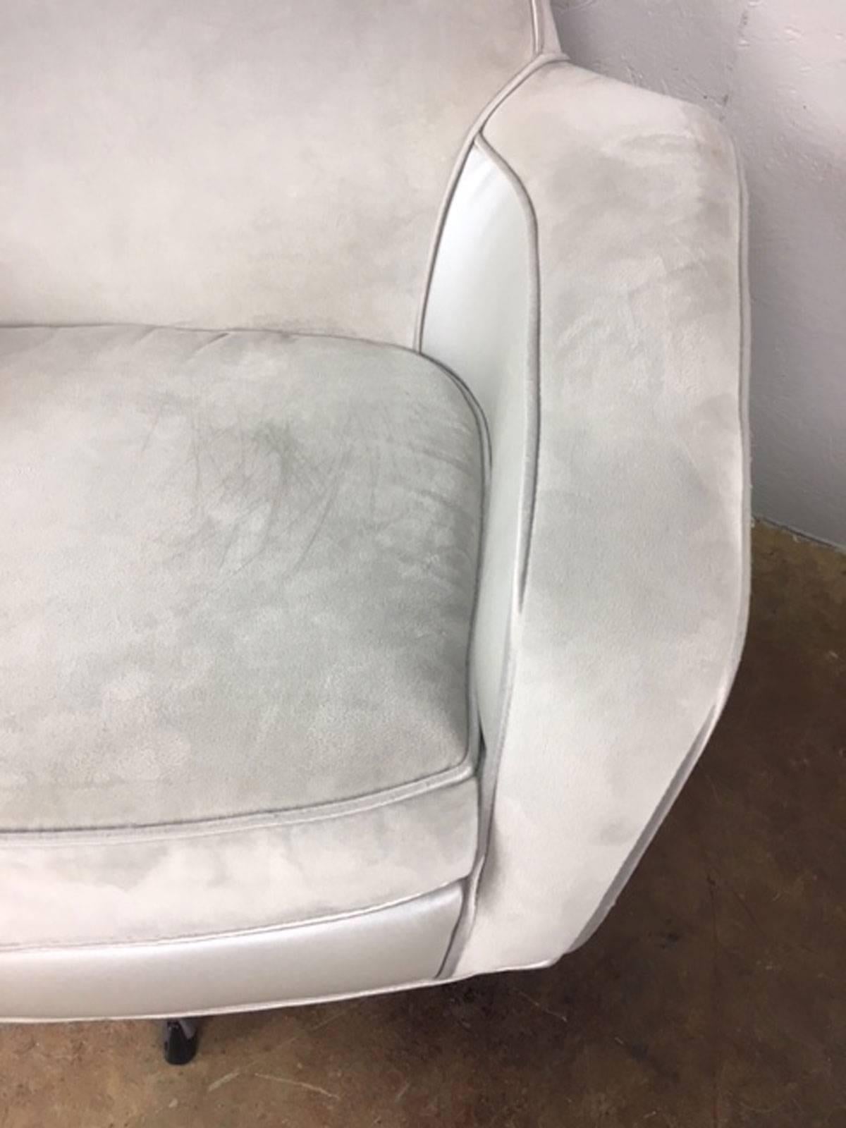 Kofod Larsen High Back Lounge Chair and Ottoman In Excellent Condition For Sale In Phoenix, AZ
