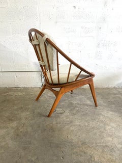 Kofod Larsen “Hoop” Lounge Chair Mid Century Danish Modern