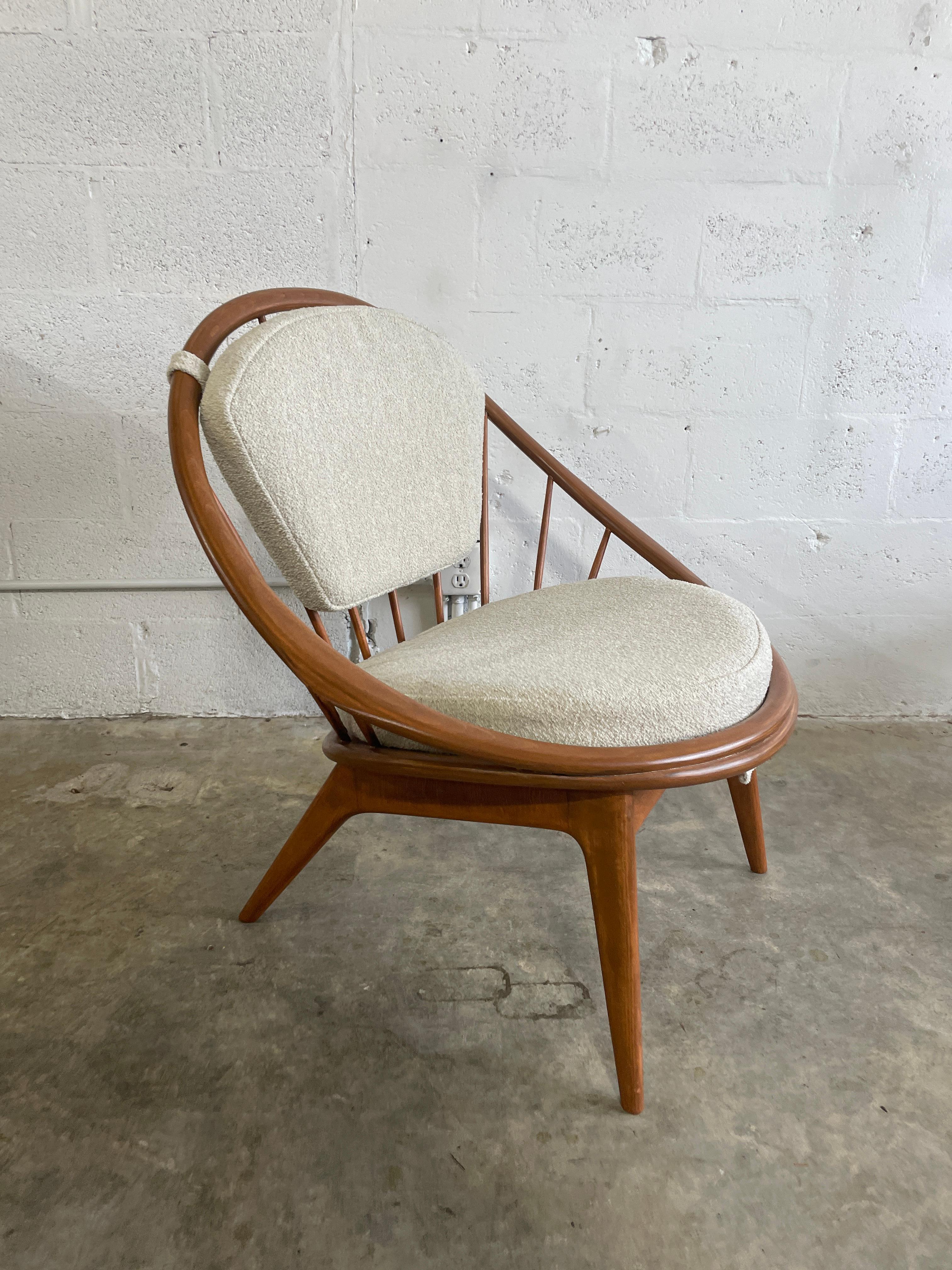 Mid-20th Century Kofod Larsen “Hoop” Lounge Chair Mid Century Danish Modern