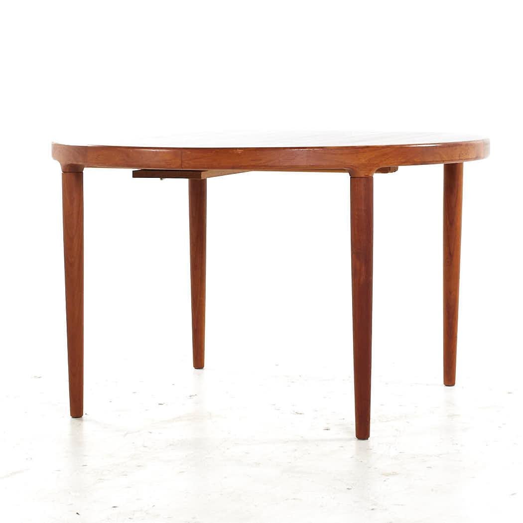 Mid-Century Modern SOLD 07/31/23 Kofod Larsen MCM Danish Teak Expanding Dining Table with 3 Leaves For Sale