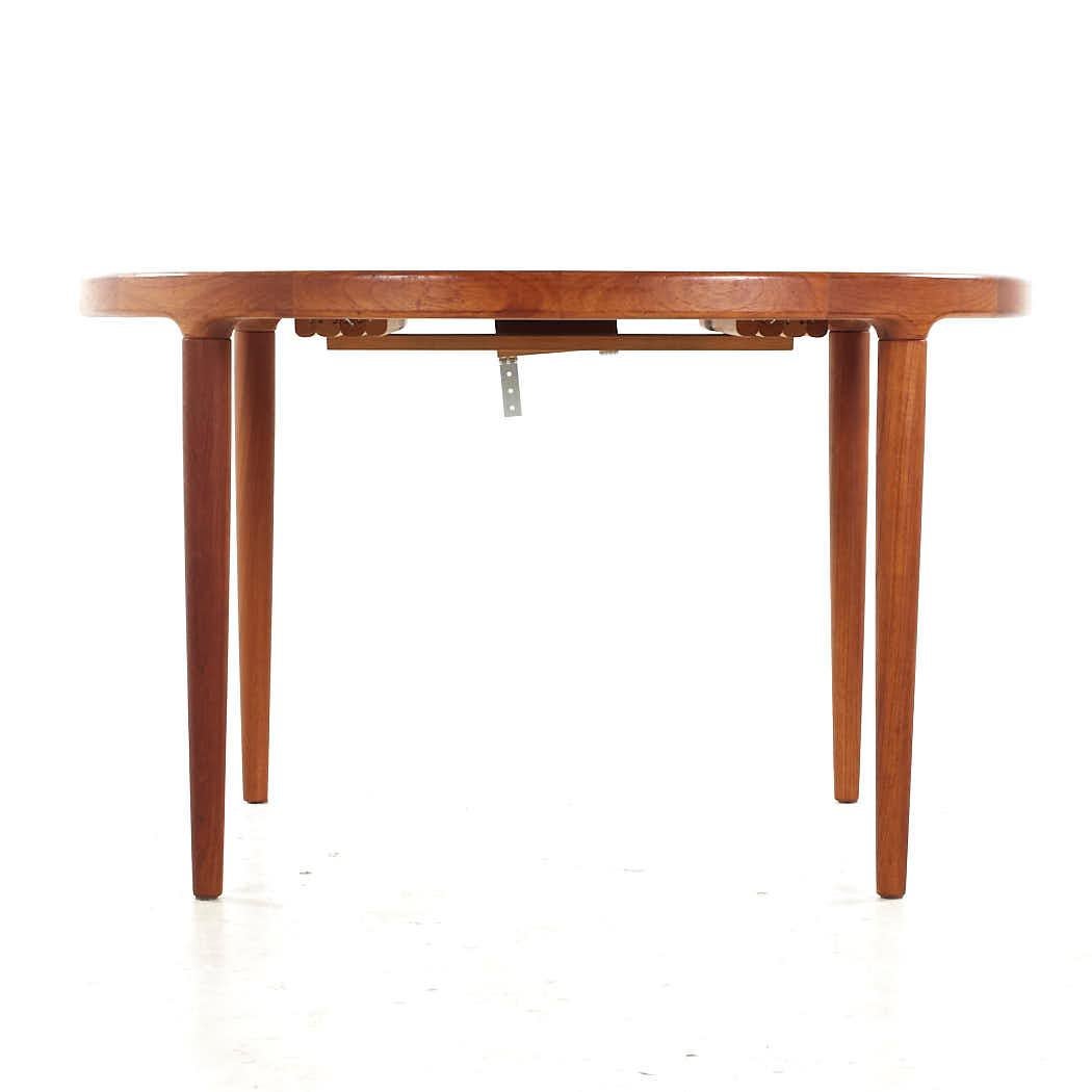 Late 20th Century SOLD 07/31/23 Kofod Larsen MCM Danish Teak Expanding Dining Table with 3 Leaves For Sale