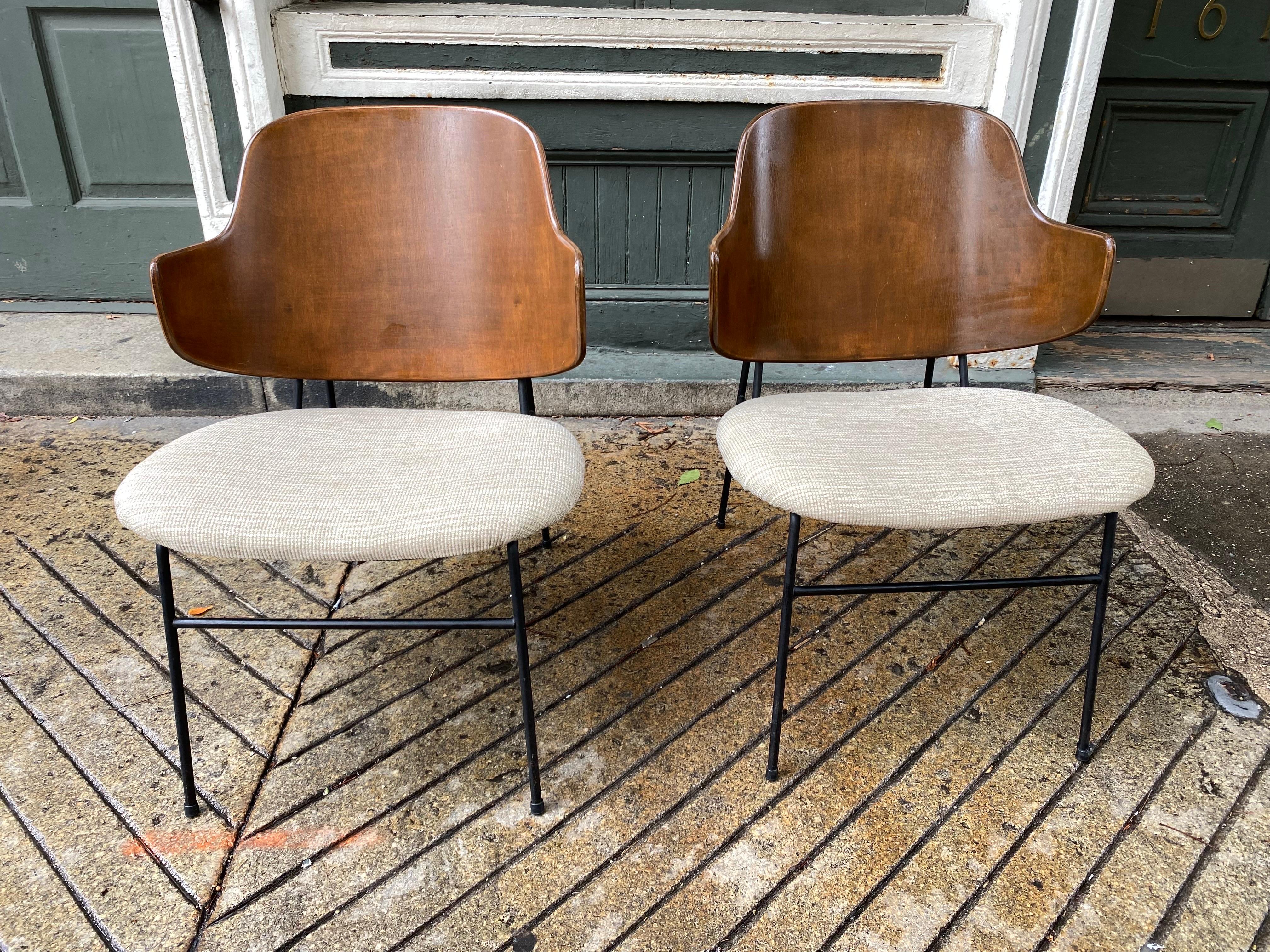 Mid-20th Century Kofod Larsen Pair of Penguin Chairs