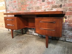 Kofod-Larsen Retro Vintage Floating minimalistic teak desk or dressing table