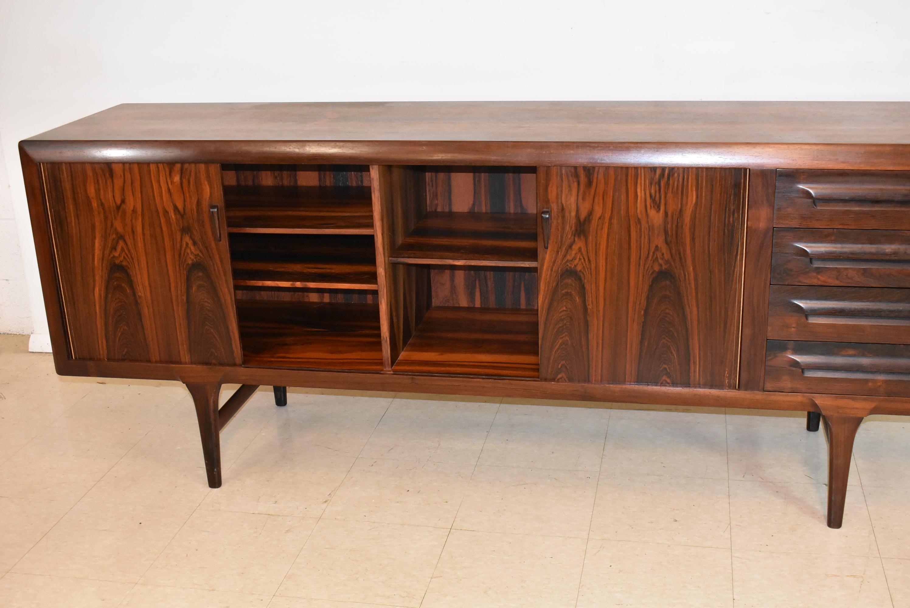 Mid-Century Modern Kofod Larsen Rosewood Credenza For Sale