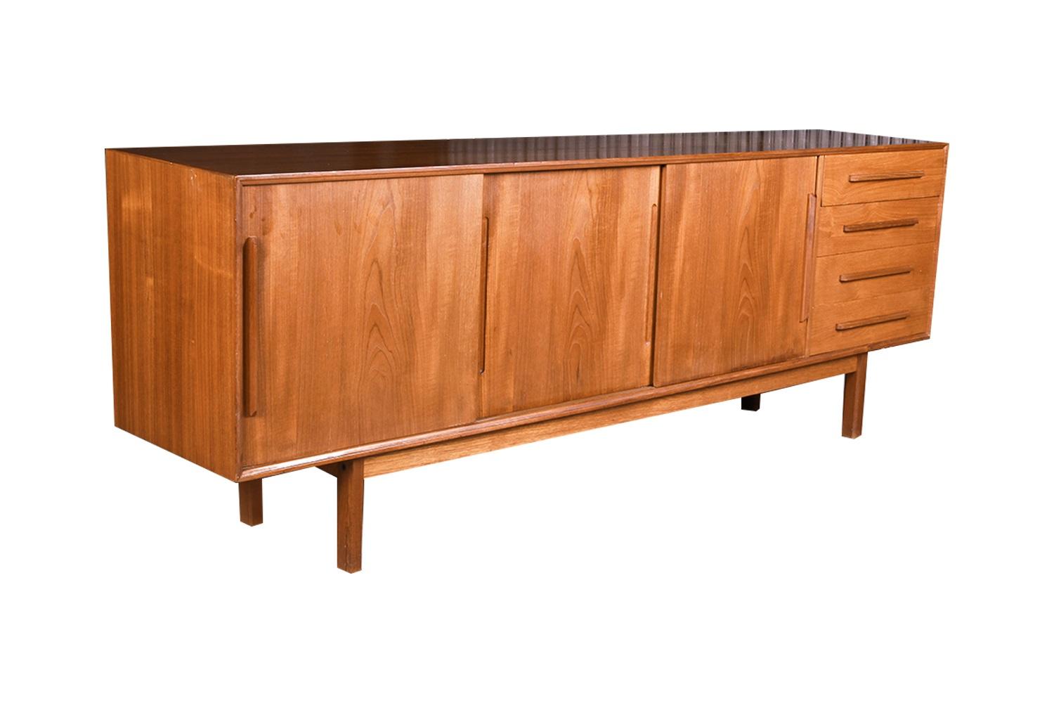 Kofod Larsen Teak Credenza Danish Modern Sideboard 3