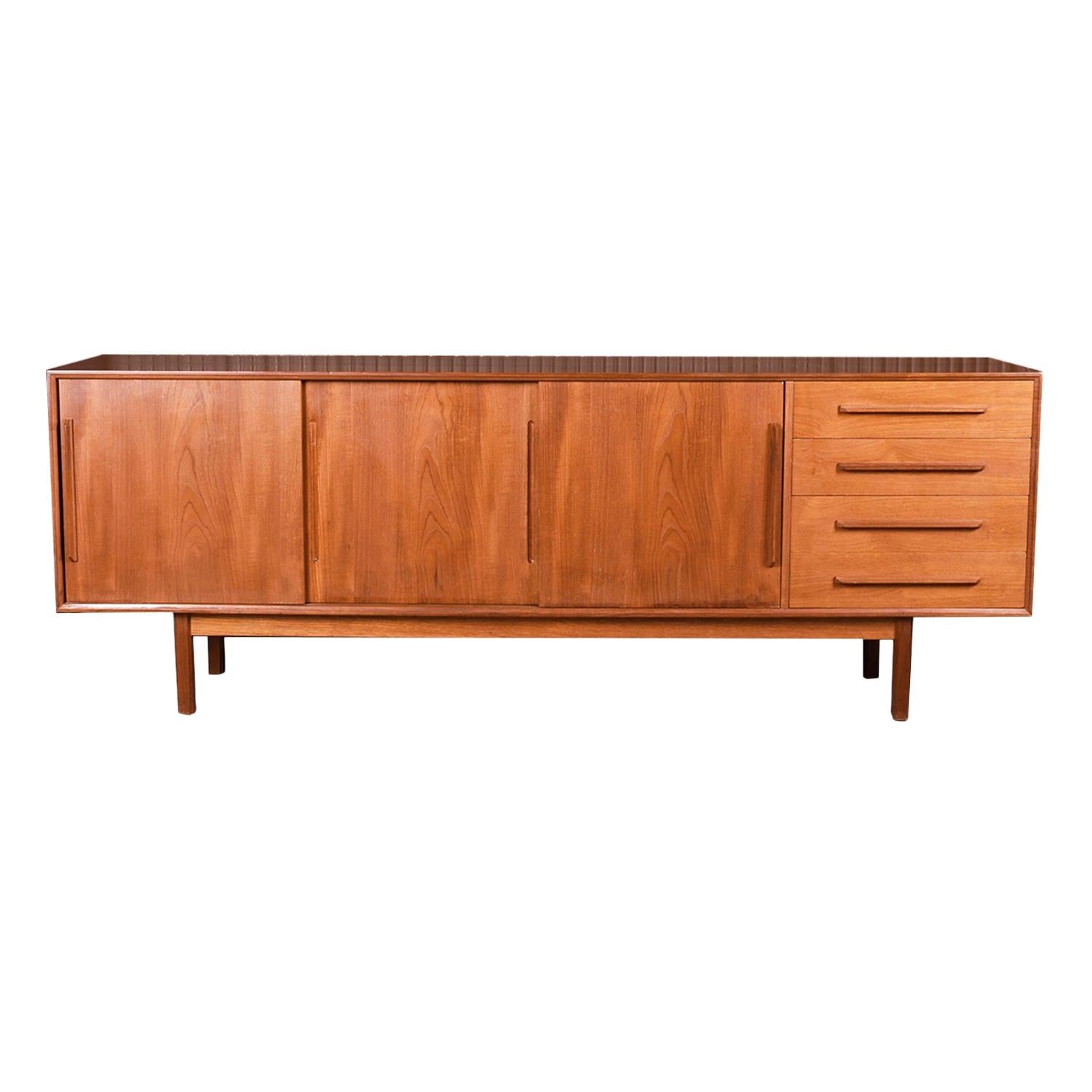 Kofod Larsen Teak Credenza Danish Modern Sideboard