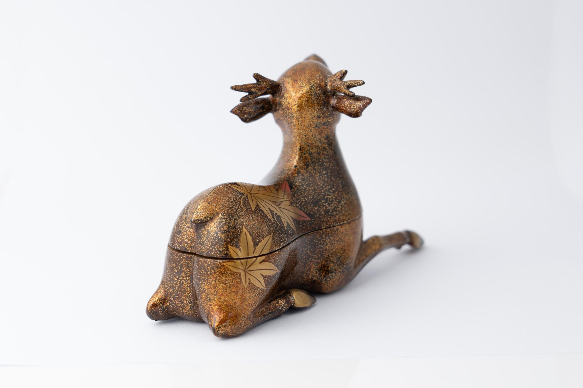 Lacquered Kogo in the Shape of a Deer For Sale