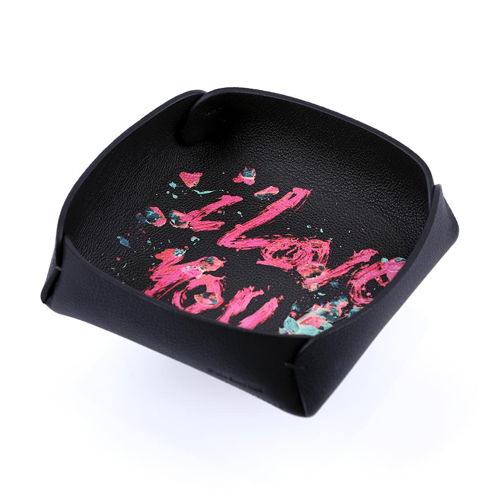'I Love You' Art Leather Tray - Print by Koh Sang Woo