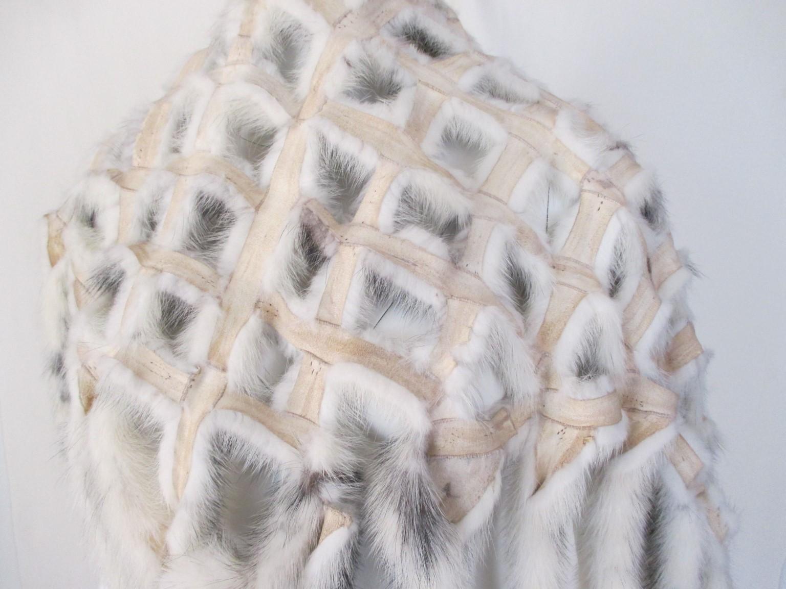 Women's or Men's Kohinoor Mink Fur Fringe Stole  For Sale