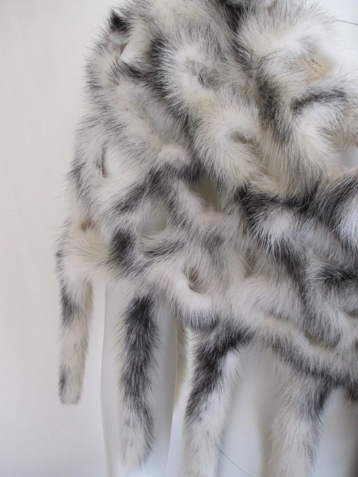 Kohinoor Mink Fur Fringe Stole  For Sale 1