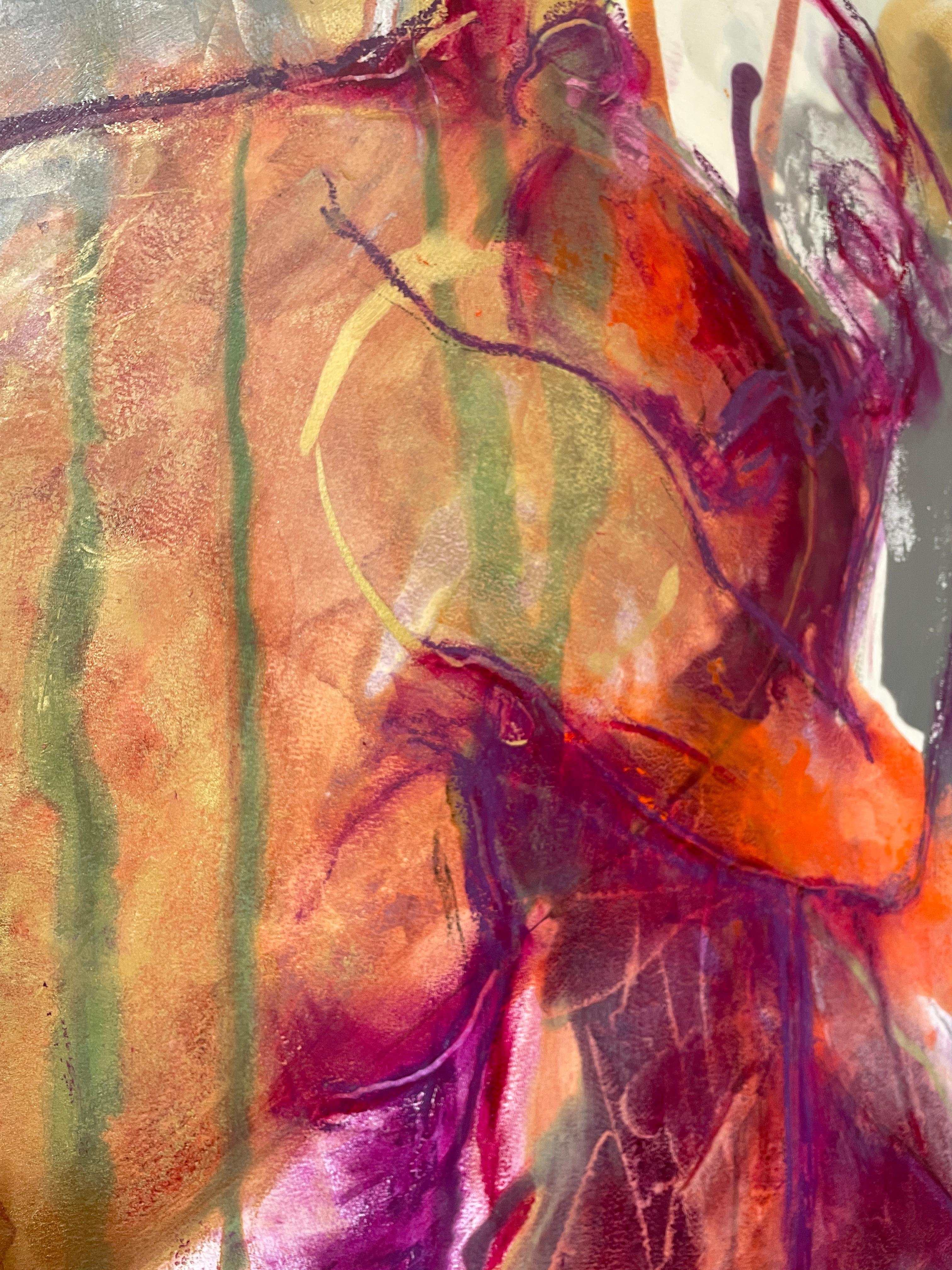 Coraline - Contemporain Painting par Kohlene Hendrickson