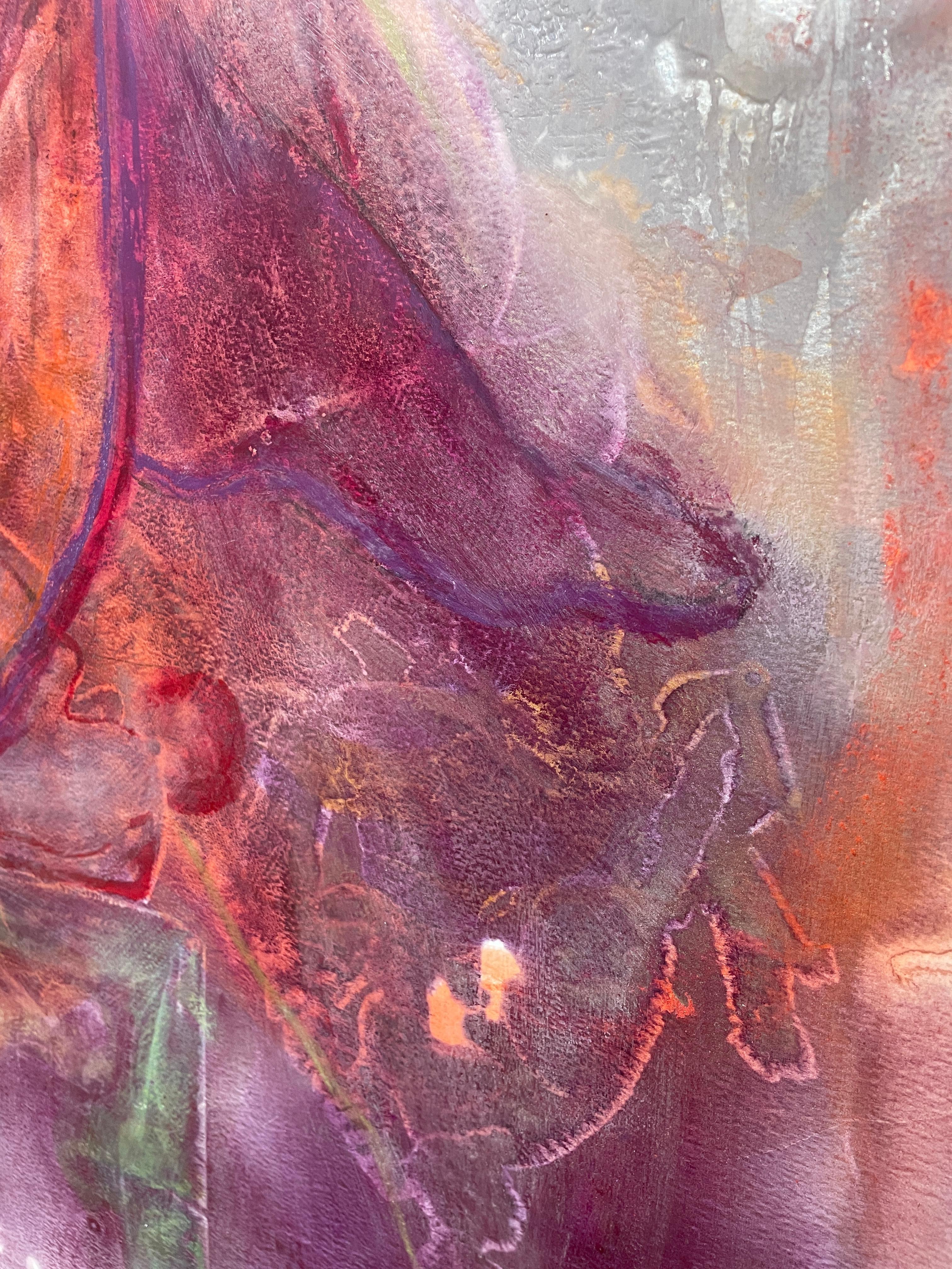 Coraline - Marron Figurative Painting par Kohlene Hendrickson