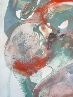 Free Fall II: Contemporary Gesso and Pigment Painting, 2010s, Fresco