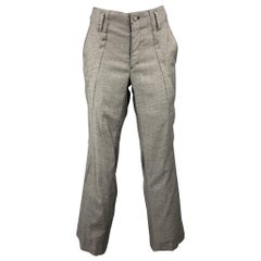 KOHSHIN SATOH Size 30 Grey Heather Polyester Blend Casual Pants