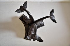 Koi Fish Brass Hollywood Regency Coffee Table