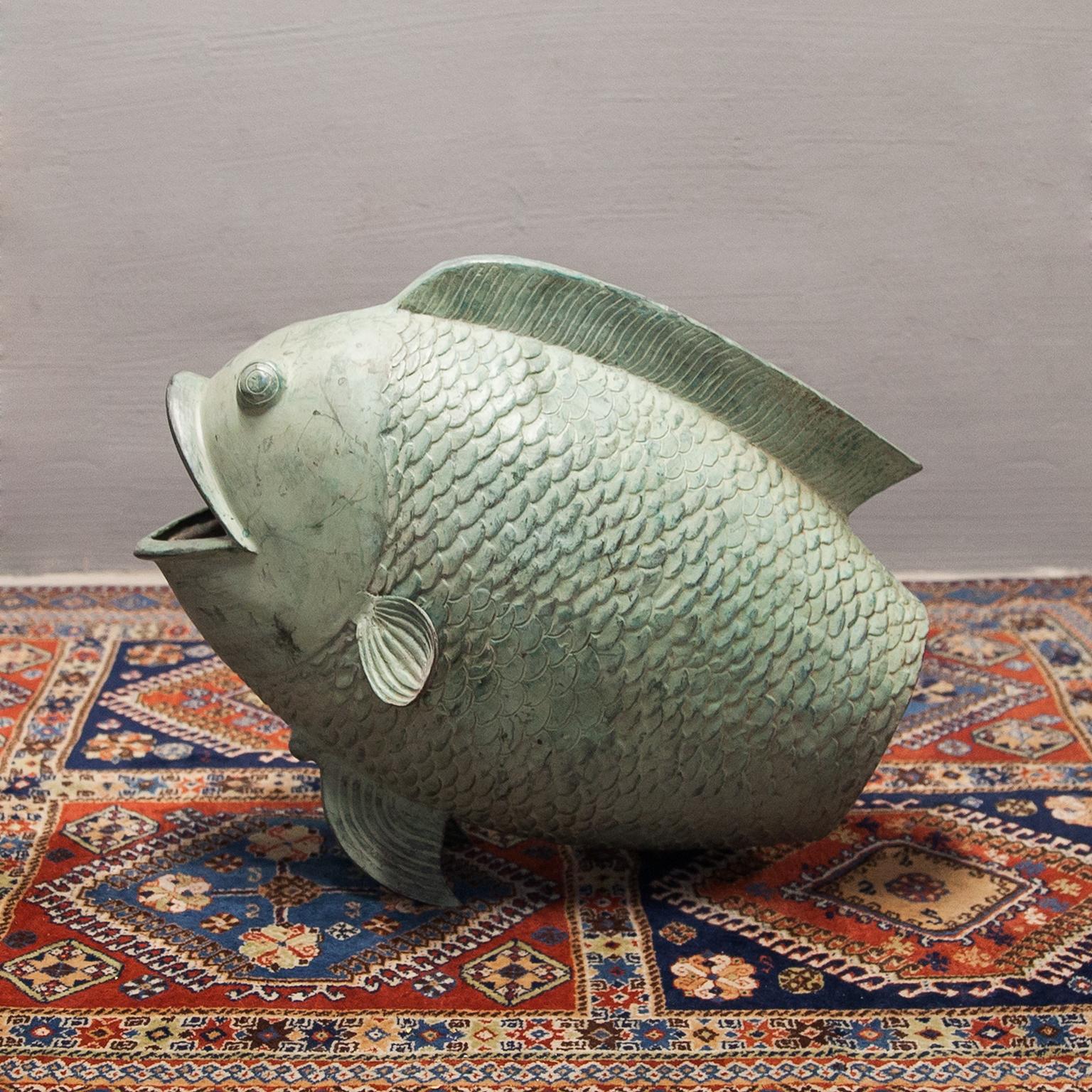 Koi Fish Bronze 1950s Set of 2  In Good Condition For Sale In Munich, DE
