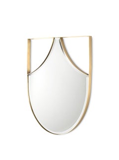 Koi Mirror with Brushed Brass Structure By Maison Valentina