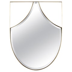 Koi Mirror with Brushed Brass Structure