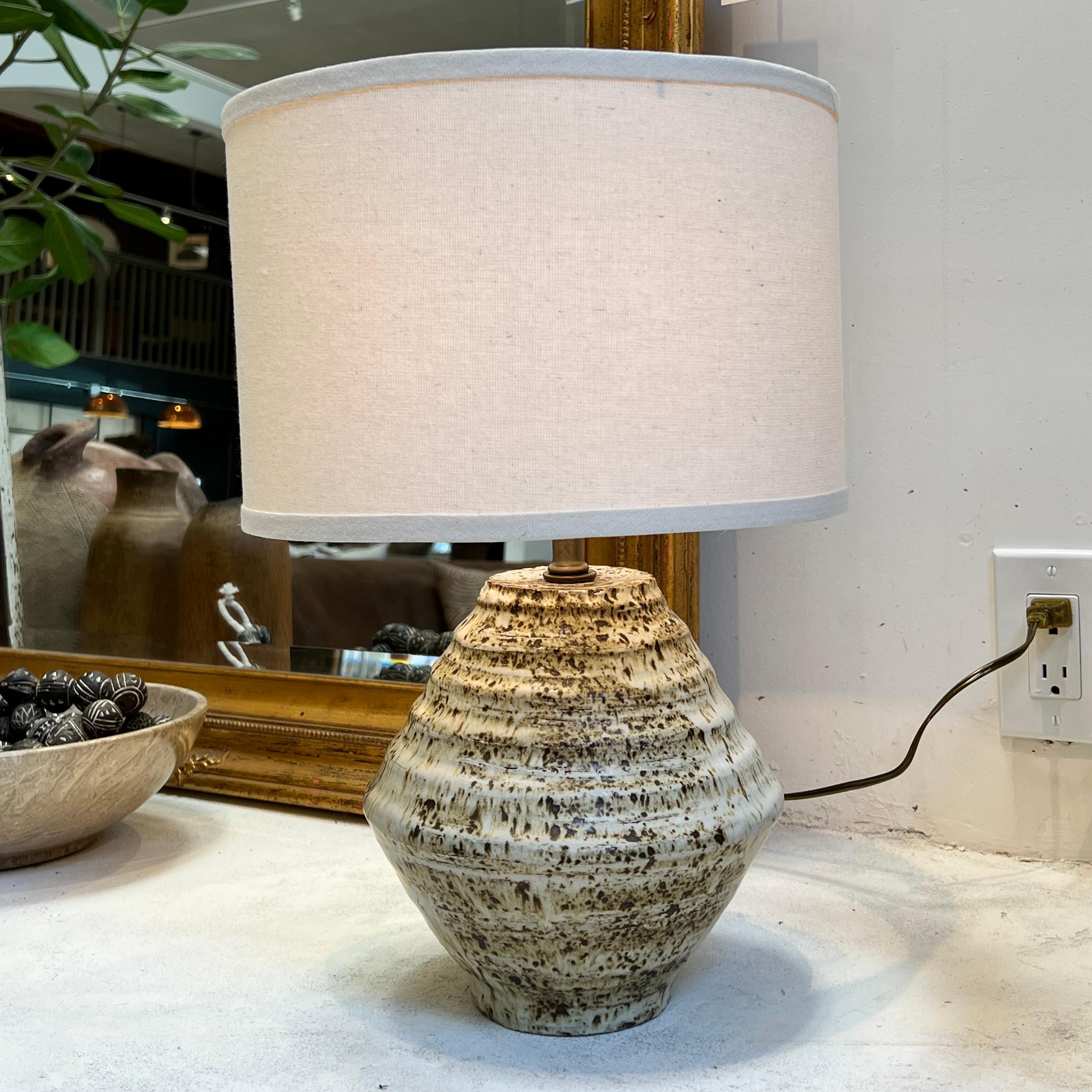 Koichi Nishi Ceramic Table Lamp In Fair Condition In Los Angeles, CA