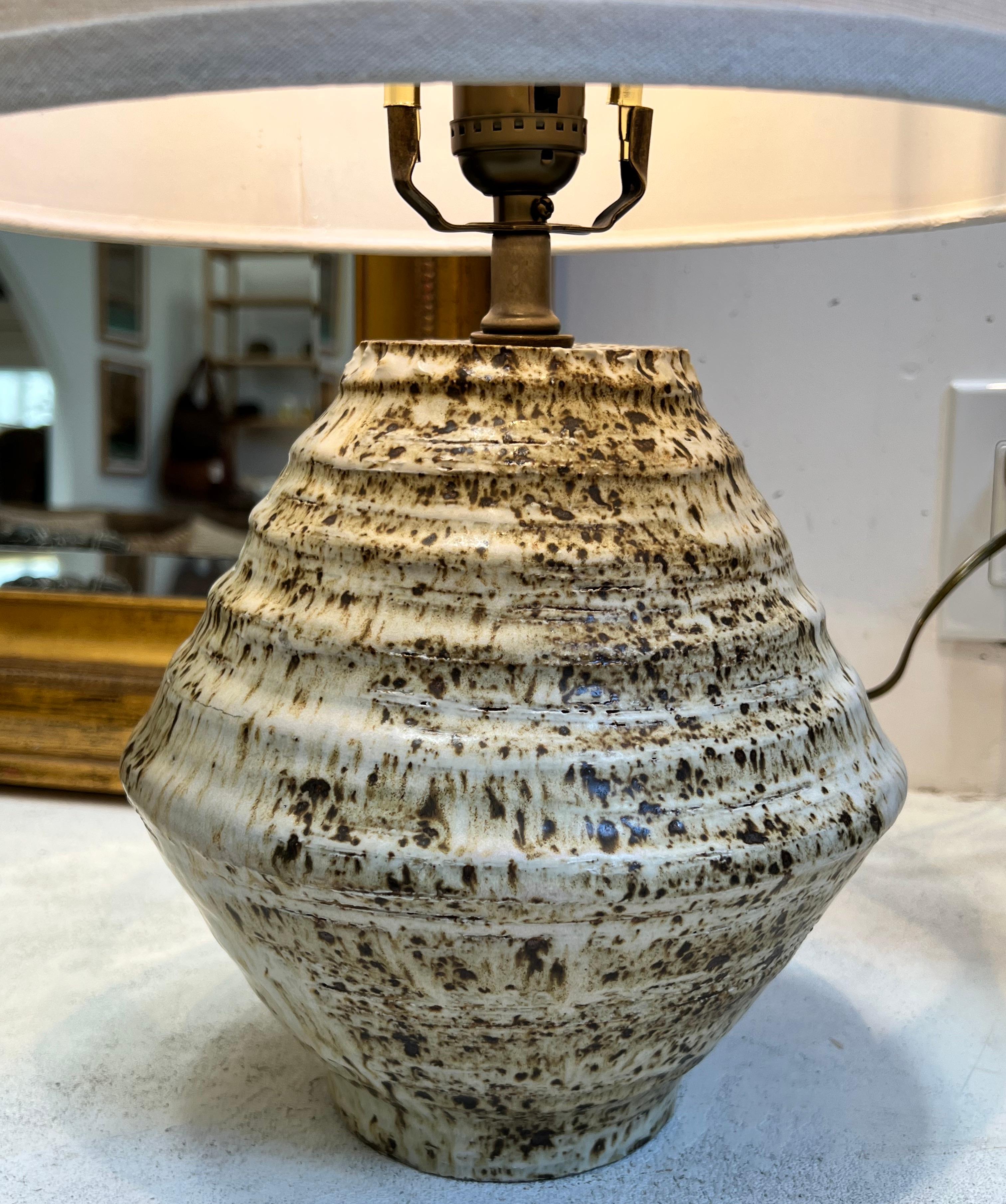 20th Century Koichi Nishi Ceramic Table Lamp