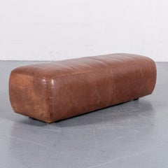 Koinor Alexa Leather Foot-Stool Brown Bench