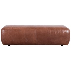 Koinor Alexa Leather Foot-Stool Brown Bench