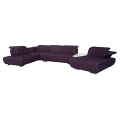 Koinor Avanti Fabric Sofa Purple U-Sofa Corner Sofa Function Living Landscape