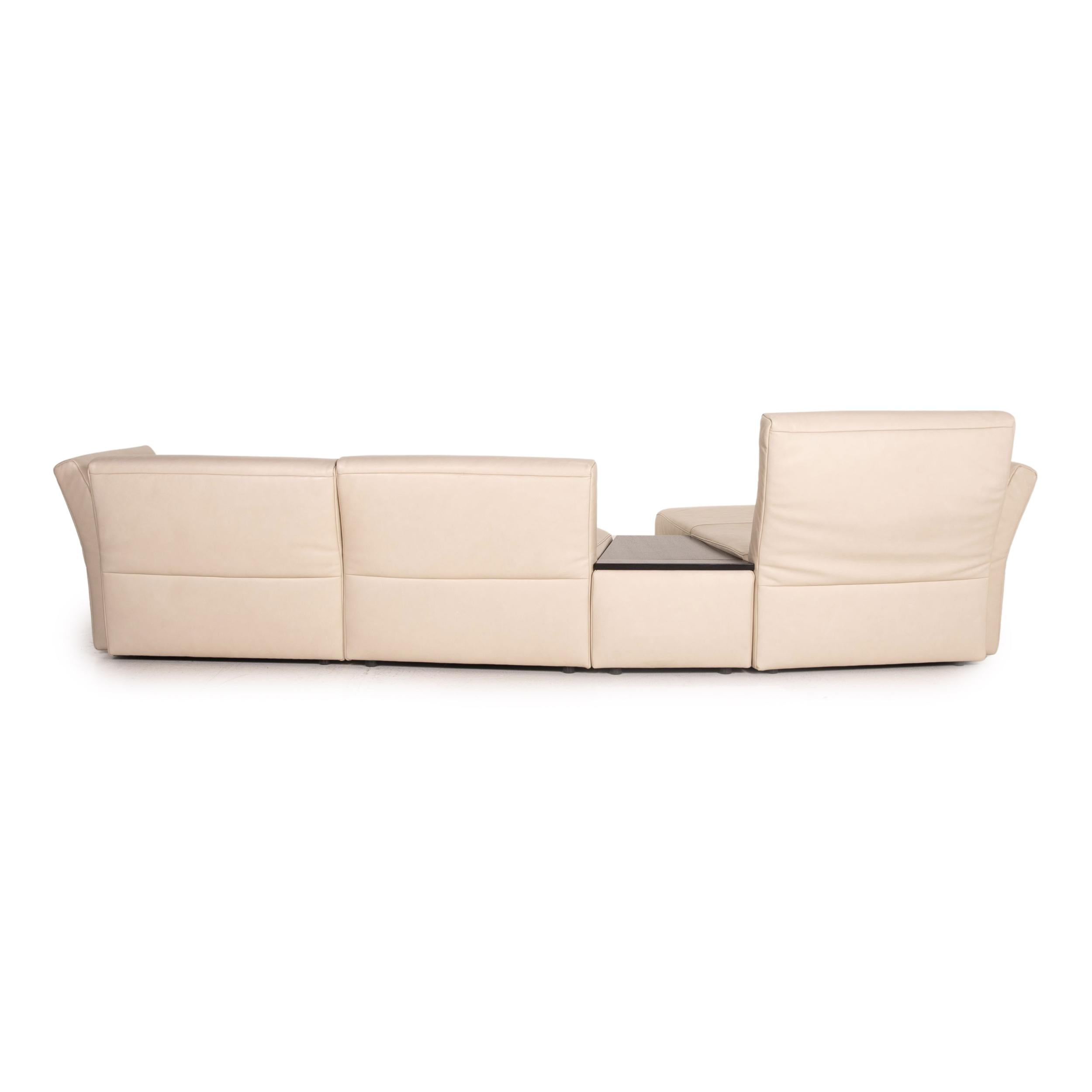 Koinor Avanti Leather Corner Sofa Beige Sofa Couch Function For Sale 2