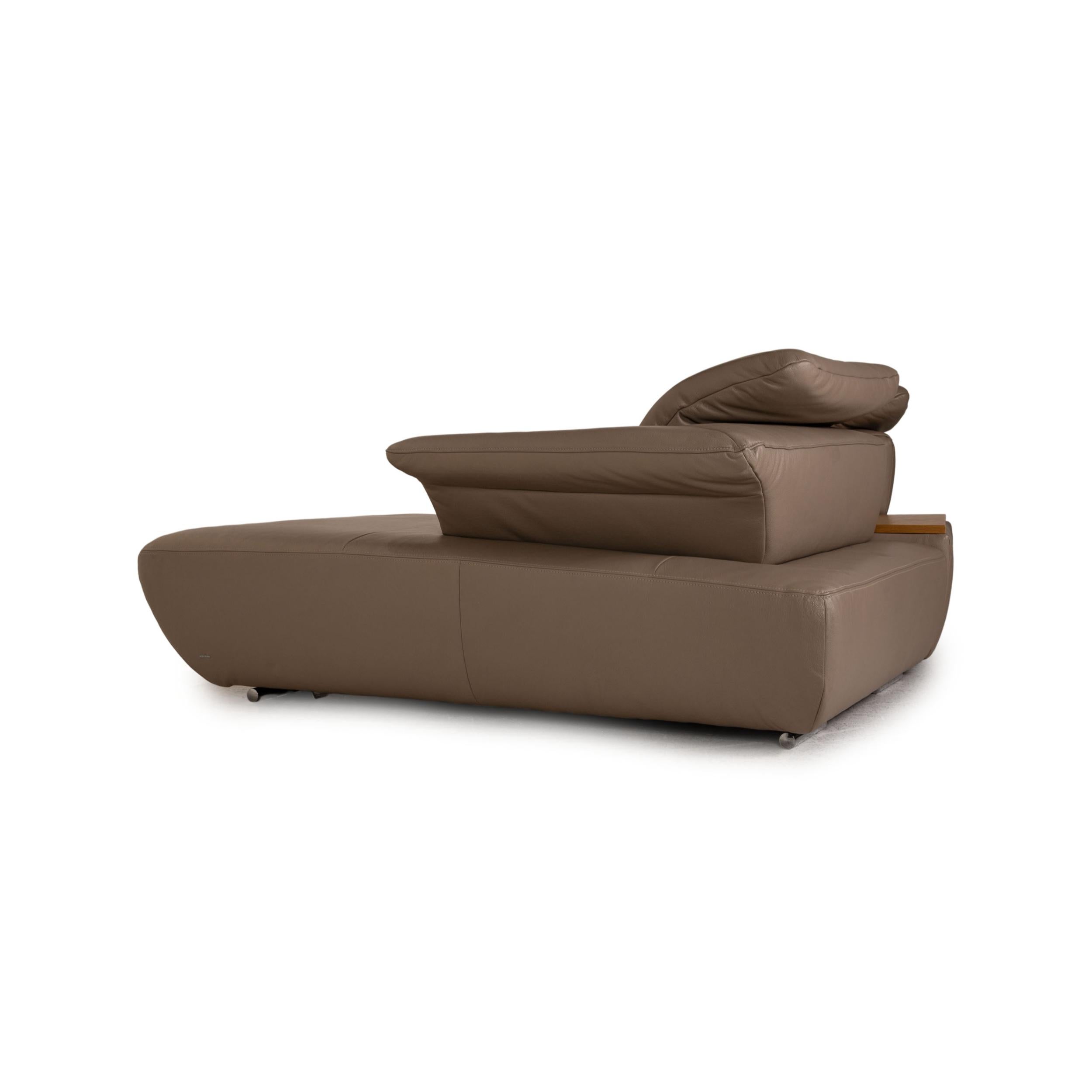 Koinor Avanti Ledersofa Beige Ecksofa Couch Funktion im Angebot 4