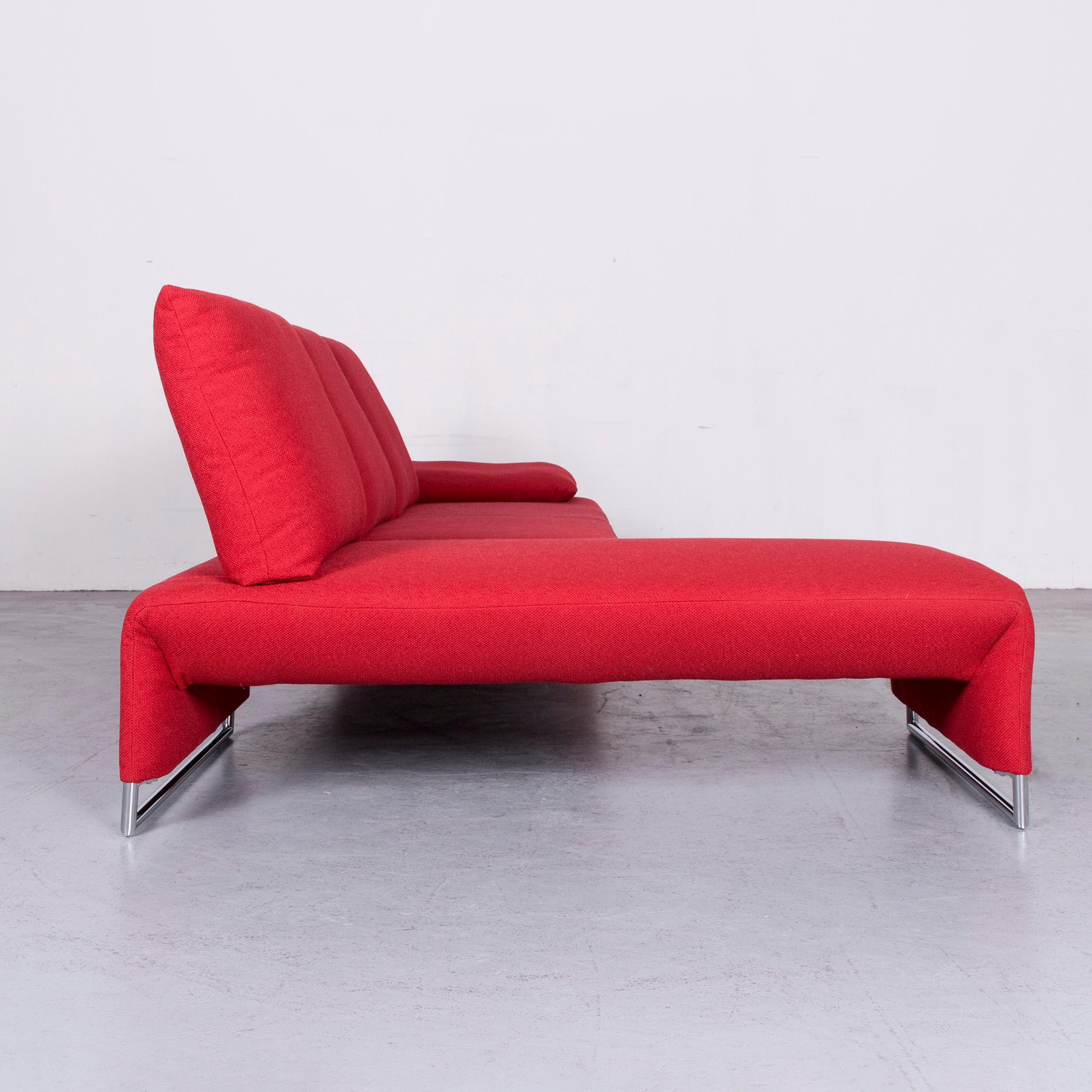 Koinor Designer Fabric Sofa in Red Corner, Sofa Couch For Sale 6