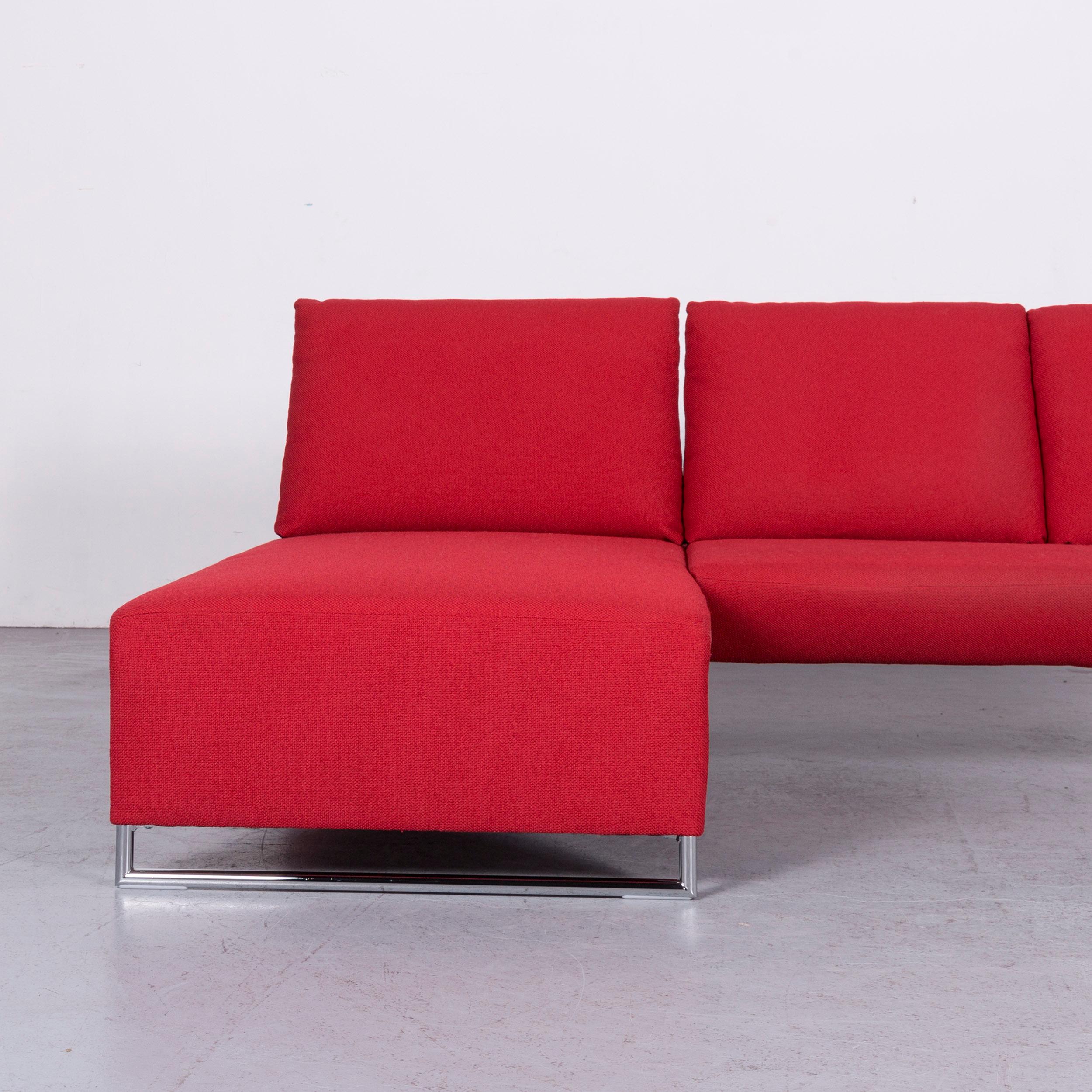 Koinor Designer Fabric Sofa in Red Corner, Sofa Couch For Sale 1