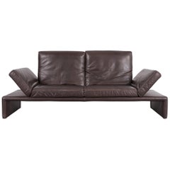 Koinor Designer Raoul Leather Sofa brown Three-Seat Couch