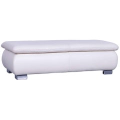 Koinor Donna Leather Foot-Stool Off-White Bench