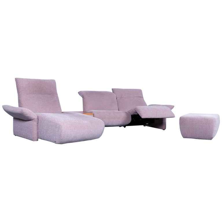 Koinor Elena Fabric CornerSofa Set and Footstool Beige at 1stDibs