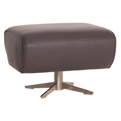 Koinor Evita Gray Leather Stool