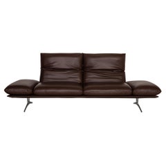 Koinor Francis Leather Sofa Brown Three Seater Couch Function
