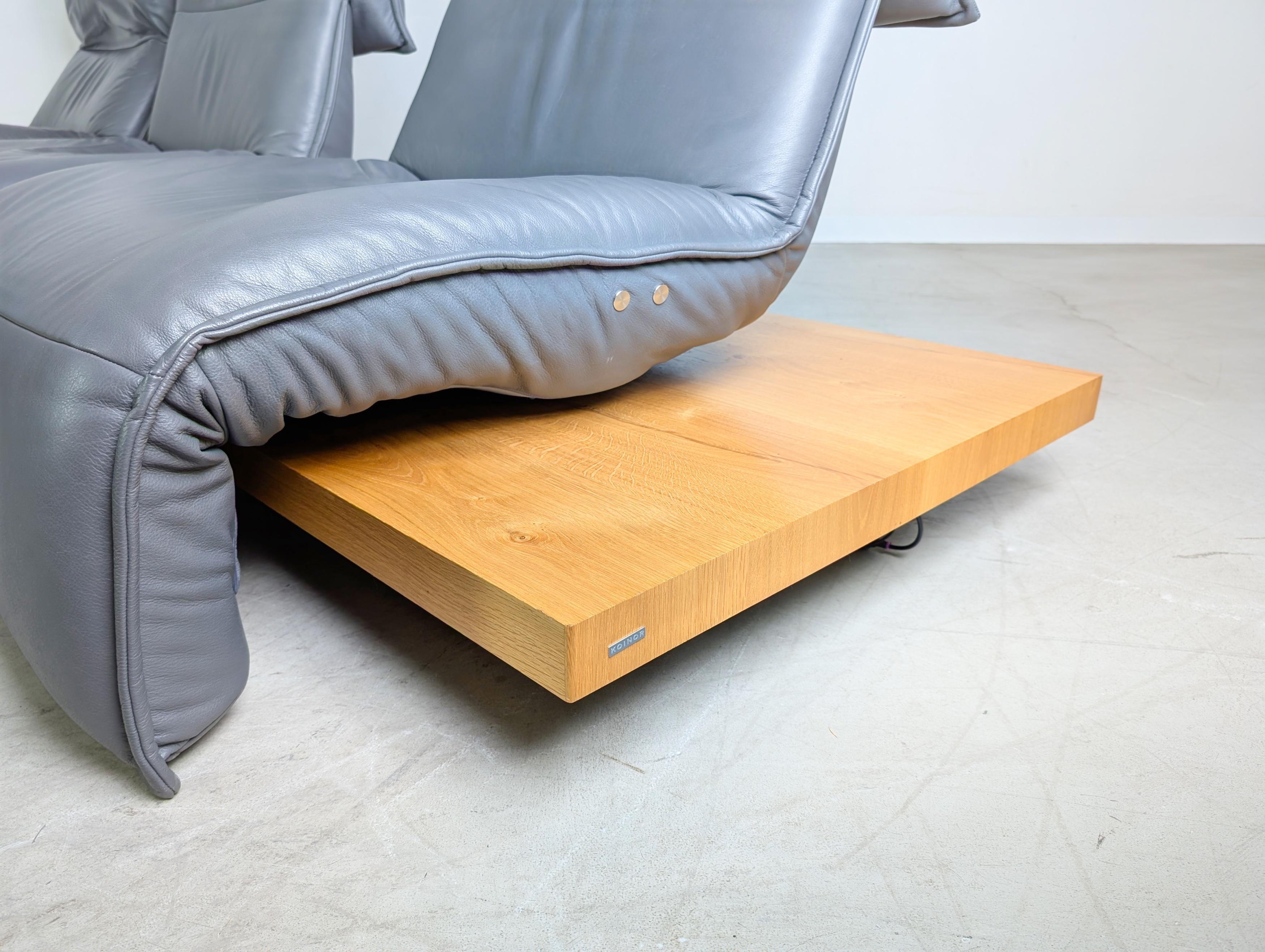 Koinor Free Motion Edit 2 Sofá Sofá Ecksofa Leder Balkeneiche en venta 5