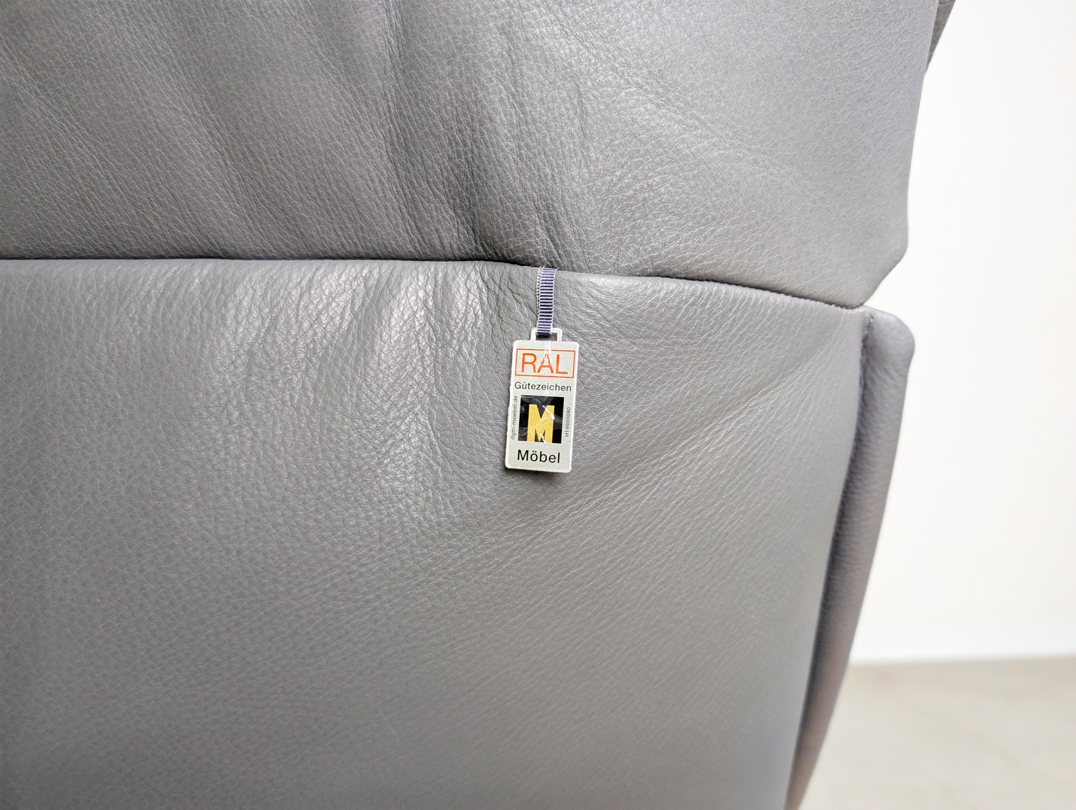 Koinor Free Motion Edit 2 Sofá Sofá Ecksofa Leder Balkeneiche en venta 13