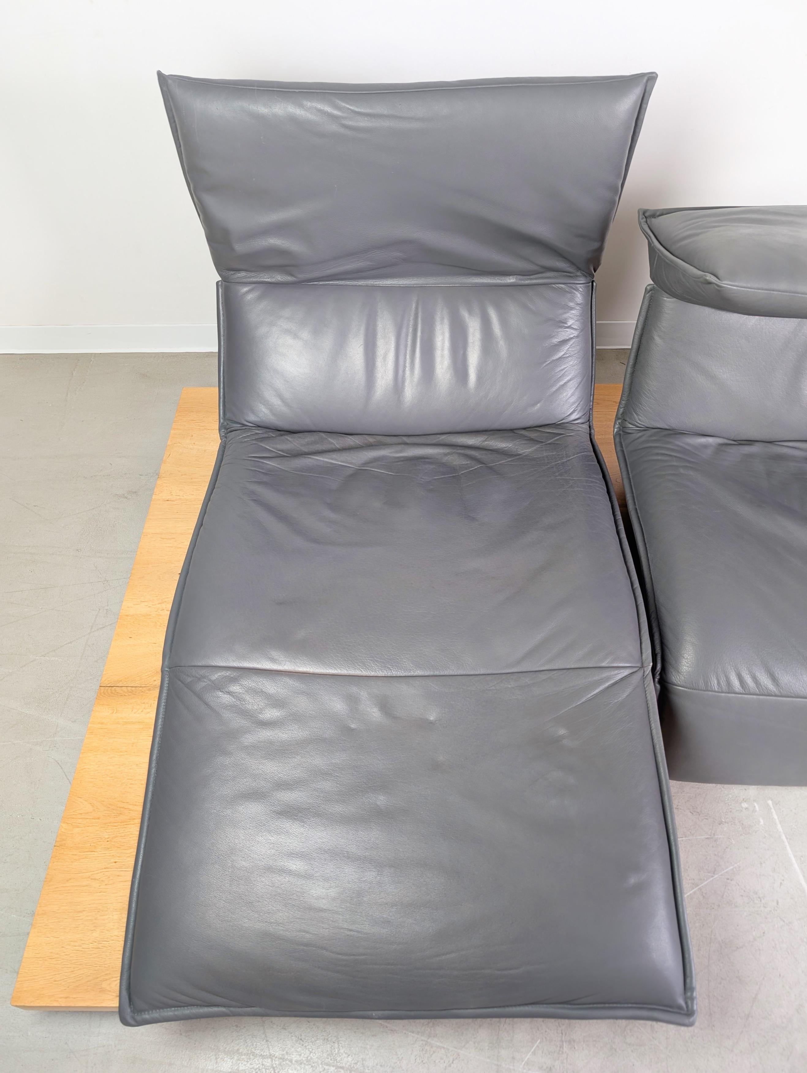 Koinor Free Motion Edit 2 Sofá Sofá Ecksofa Leder Balkeneiche en venta 1