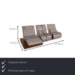 Koinor Free Motion Edit Leather Sofa Cream Corner Sofa Function Relax Function