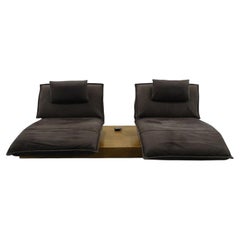 Ensemble de fauteuils inclinables en cuir haut de gamme « Free Motion » de Koinor, Allemagne