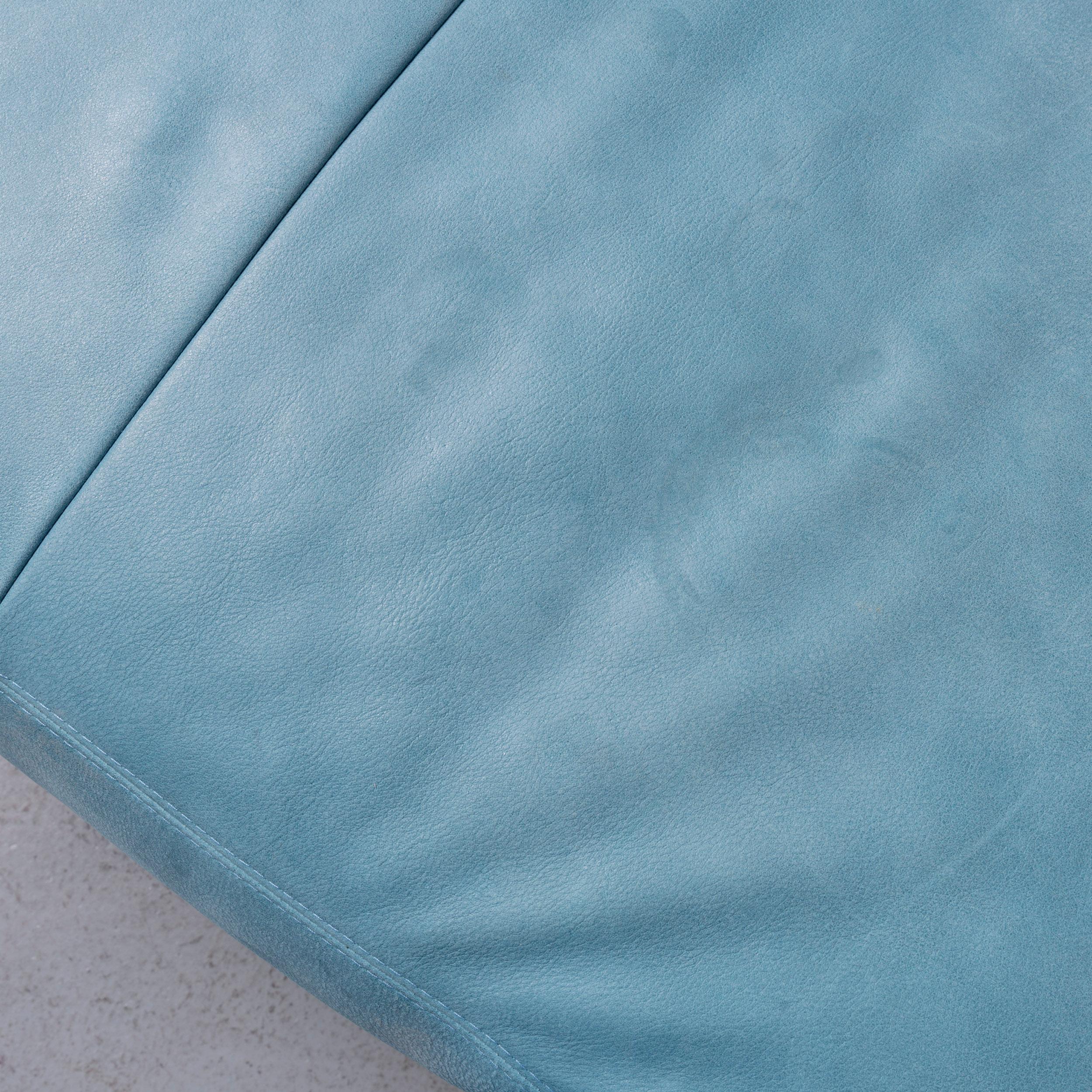 Koinor Garret Designer Leather Sofa in Bleu Corner, Sofa Couch In Good Condition For Sale In Cologne, DE